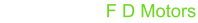 Facebook  F D Motors
